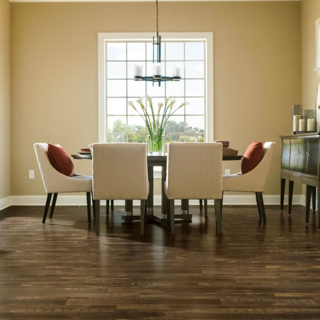 Dining Room Hardwood Flooring | Custom Floors